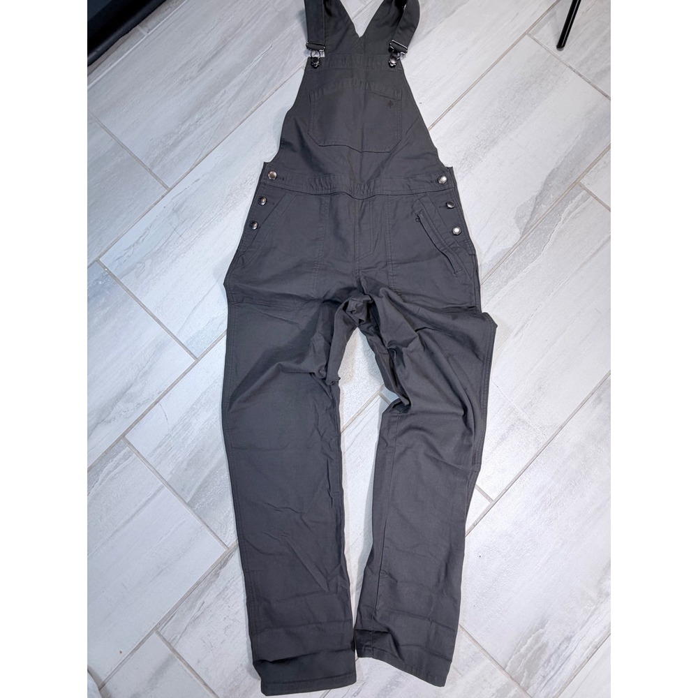 Royal Robbins Half Dome Overalls Gray Organic Cotton Stretch Y624014-143 Small